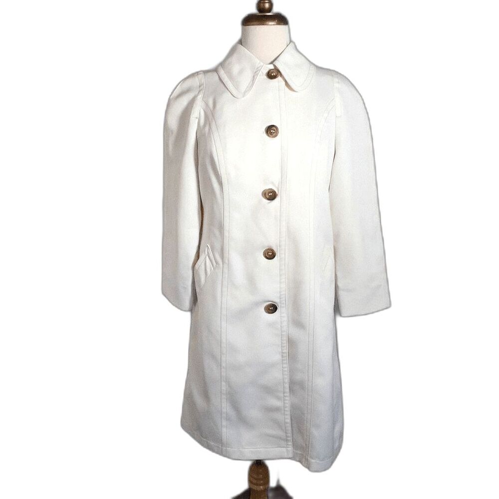 London Fog Coats Petite 10 Vintage 90's Elegant Soft Feminine Trench Coat